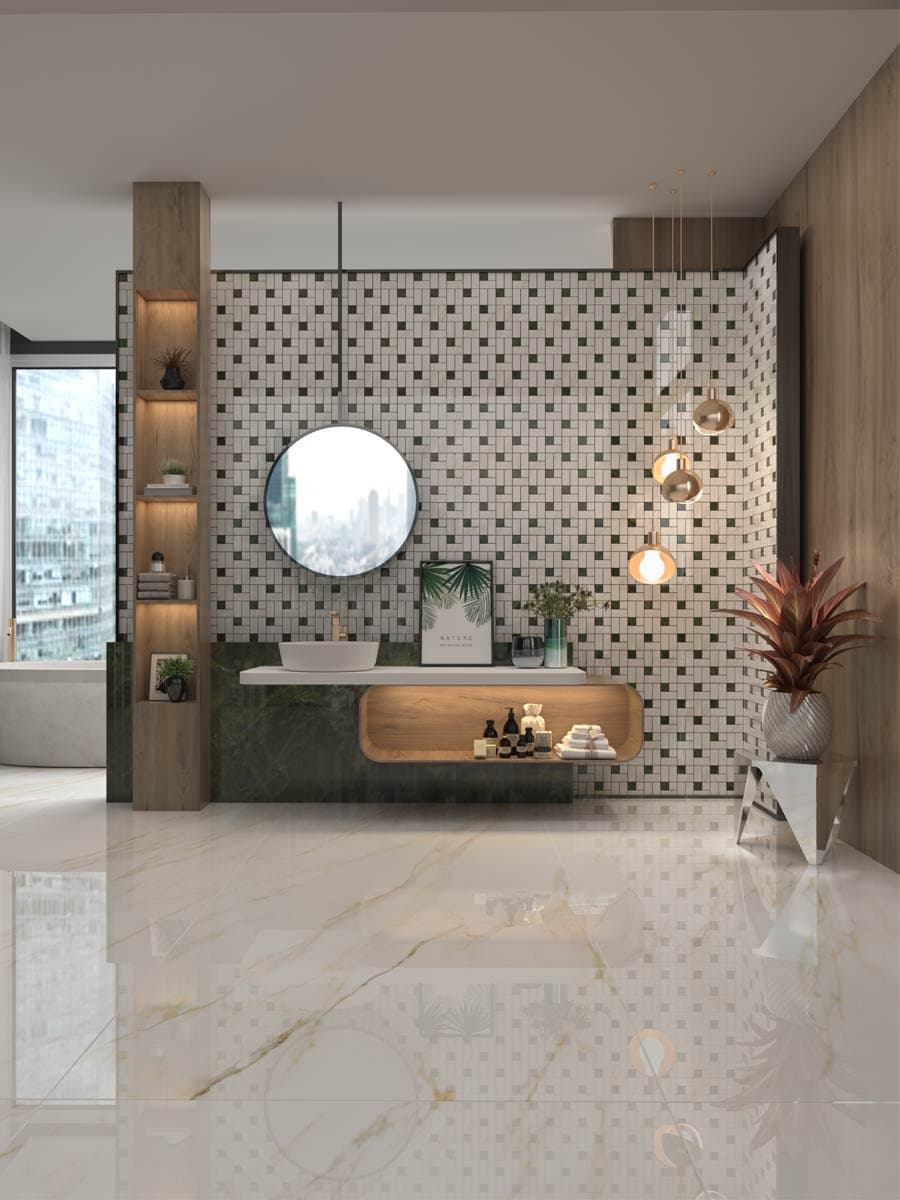 Mosaico Basket (33.6×33.6)